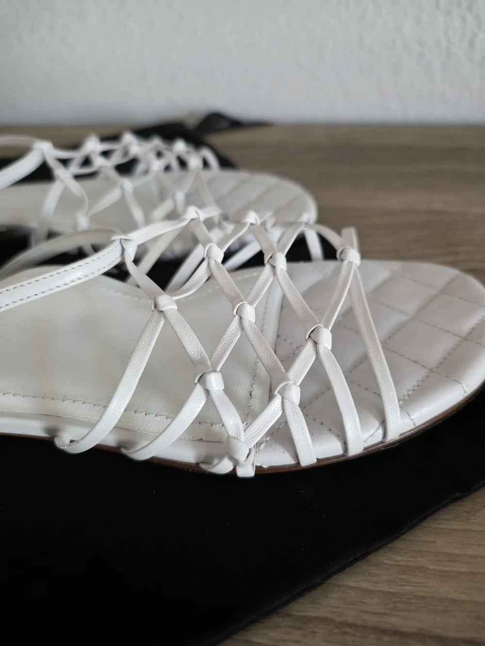Chanel Strappy Sandals Size 37.5 Us Size 7